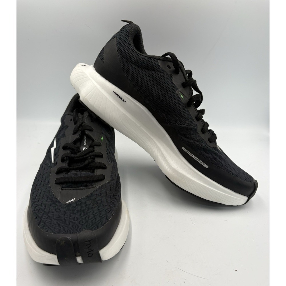 hyloATHLETICS IMPACT Unisex Black White Low Top Lace-Up Athletic Sneakers
